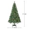 6.5 ft Pre-Lit Madison Pine Artificial Christmas Tree, Multi-Color Incandescent Lights
